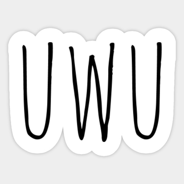 cute uwu emoji social media meme stans Idol Kpop Tshirt - Uwu - Sticker